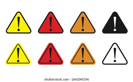 Danger sign, warning sign, attention sign. Danger warning attention, icon vector illustration