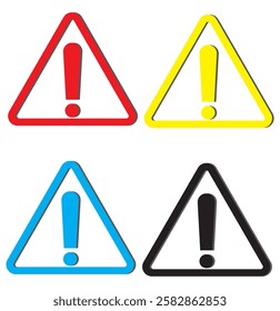 Danger sign, warning sign, attention sign. Danger warning attention icon.