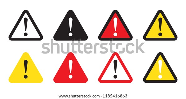 危险标志 警告标志 注意标志 危险警告注意图标 库存矢量图 免版税