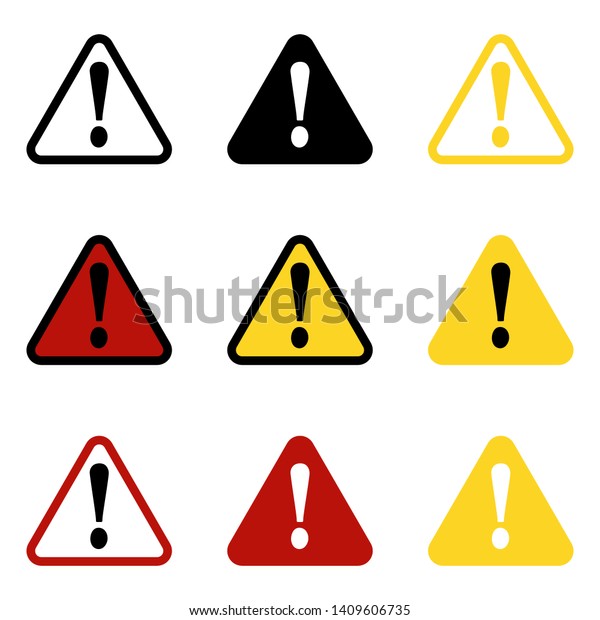 危険信号 警告標識 注意の標識 危険アイコン 警告アイコン注意アイコン のベクター画像素材 ロイヤリティフリー