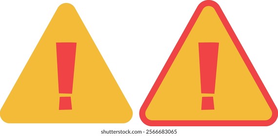 Danger sign warning mark icon set