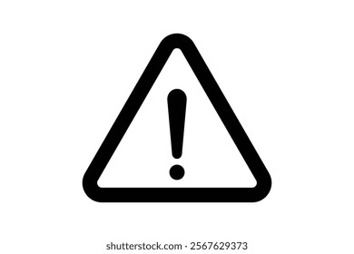 Danger sign warning triangle icon with exclamation point. Attention caution danger sign icon.