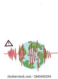 danger sign to the world against mass disasters and disease illustrations 