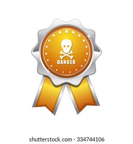 Danger Sign Yellow Vector Icon Design