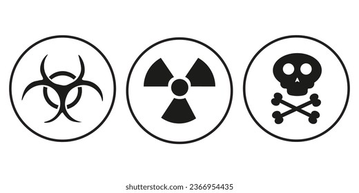 Danger signs icon. Risk sign vector ilustration.