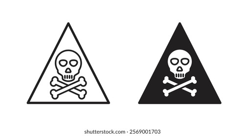 Danger signs set vector graphics designs