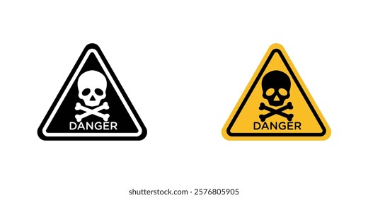 Danger signs vector pack for web designs