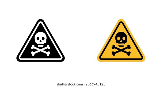 Danger signs. vector signs set