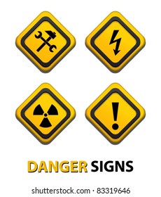 Danger signs-vector