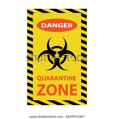  Danger sign,Warning label. Danger Icon, Nuclear Radiation Icon, Toxic icons .Vector Illustration