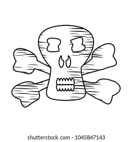 Danger skull icon