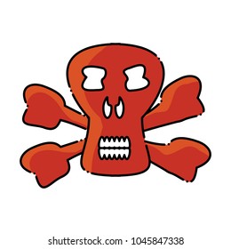 Danger skull icon