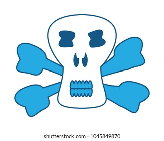 Danger skull icon