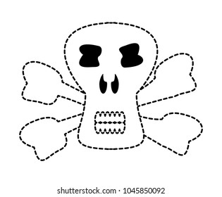 Danger skull icon