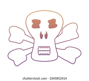 Danger skull icon