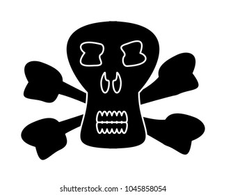 Danger skull icon