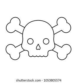 danger skull icon 