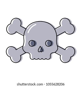 danger skull icon 