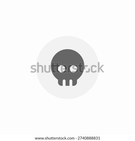danger skull icon sign vector