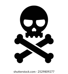 Danger, skull icon ,Vector graphics