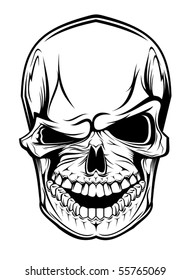 Danger skull as a warning or evil concept - also as emblem. Jpeg version also available in gallery