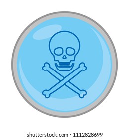 danger skull warning symbol emblem
