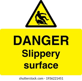 5,016 Slippery Surface Sign Images, Stock Photos & Vectors | Shutterstock