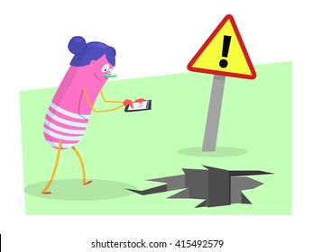 Danger with smartphones