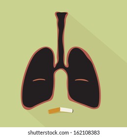 Danger with smoking, illustration vector design. 