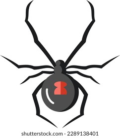 danger spider vector illustration scary design