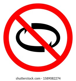 Danger Spinning Parts Symbol Sign, Vector Illustration, Isolate On White Background Label. EPS10