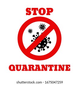 Danger stop  quarantine  sign virus bacteria icon design isolated on white background vector illustration eps 10