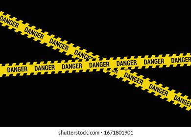 Danger Strip .vector illustration.isolated on black background.