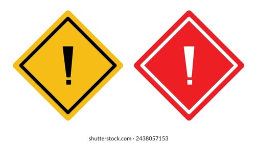 Danger Symbol with an Exclamation Mark. Icon for Security Alerts and Warnings.