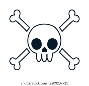 danger symbol icon over white