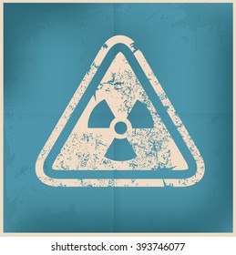 Danger symbol on old background,grunge vector