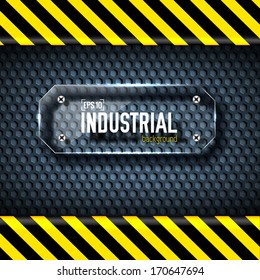 danger tech abstract background concept. Vector illustration