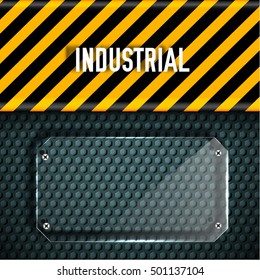 danger tech abstract background concept. Vector illustration