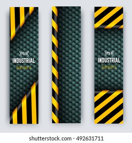 danger tech abstract banners. Vector illustration design concept