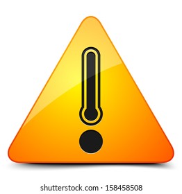 Danger temperature sign