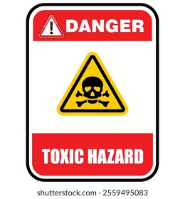 Danger, Toxic hazard, sign vector