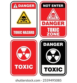 Danger, Toxic hazard, sign vector