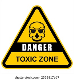 Danger, Toxic zone, sign vector