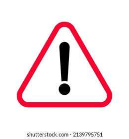 Danger traffic sign flat icon, vector illustration
