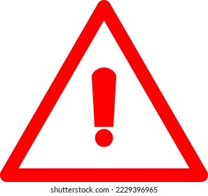Gefahren Verkehrszeichen flach Symbol, Vektorsymbol, buntes Piktogramm einzeln auf weiß. Symbol, Logo-Abbildung..eps