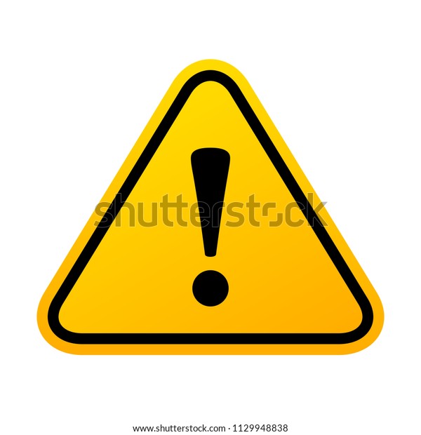 Danger Triangle Sign Vector Illustration On Stock Vector (Royalty Free ...