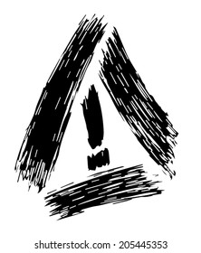 danger triangle traffic , sketch