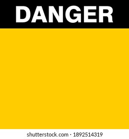 Danger, under construction sign and label