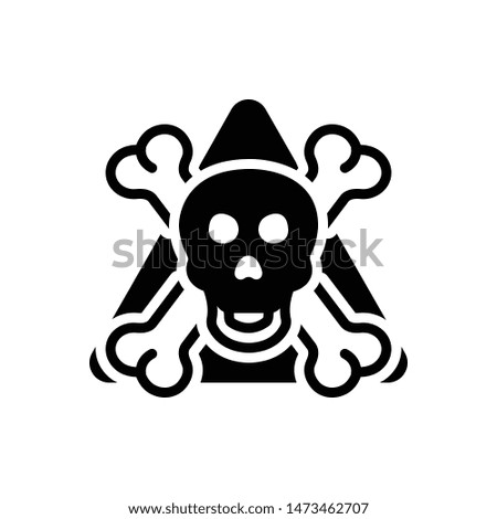 Danger vector black icon