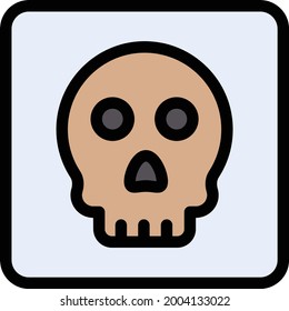 icono de línea de color de vector de peligro